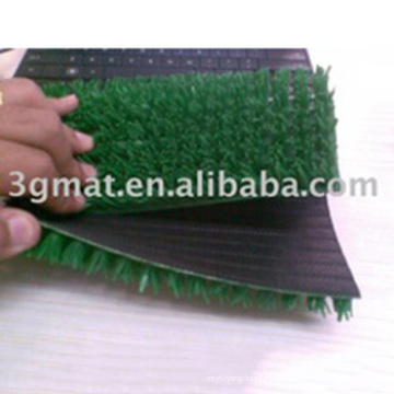 3G artificial woven plastic pvc turf grass rubber mat